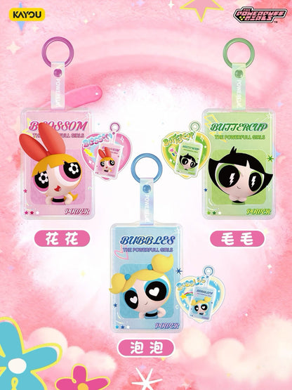 KAYOU Powerpuff Girls Fluffy Dangler Charms – Dazzling Courage Series Wave 1 | One Full Box (6 Small Boxes)