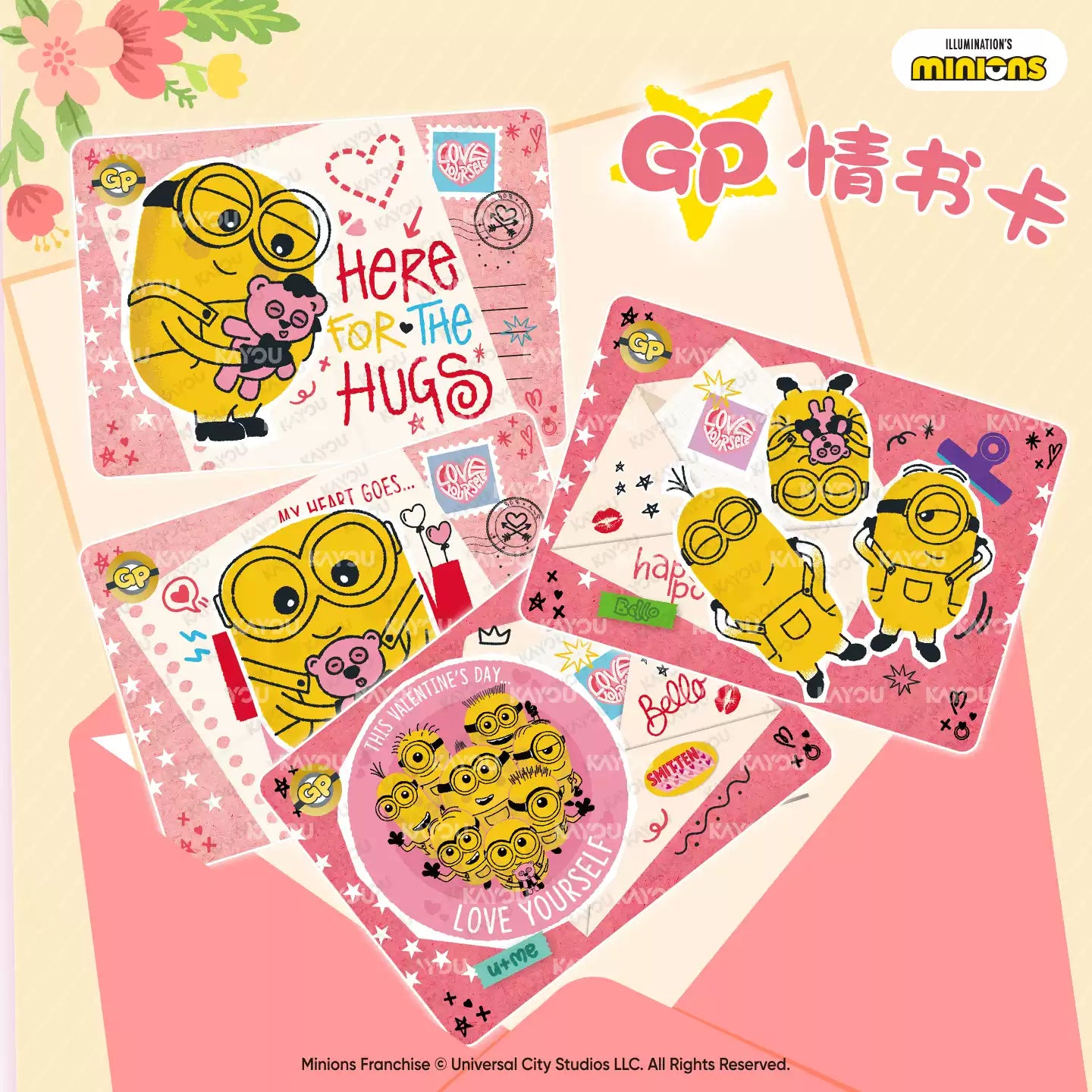 KAYOU Minions Bana Bana Cards – Cute Master Wave 2